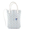Pre-owned Goyard  Goyard Poitiers Tote Claire Voie Coated Canvas Mini In White