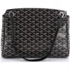 Pre-owned Goyard  Goyard Rouette Bag Coated Canvas Pm In Black