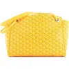 Pre-owned Goyard  Goyard Rouette Bag Coated Canvas Pm In Yellow