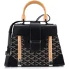 Pre-owned Goyard  Goyard Saigon Top Handle Bag Coated Canvas With Leather Pm In Pattern