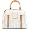 Pre-owned Goyard  Goyard Saigon Top Handle Bag Coated Canvas With Leather Pm In Multi