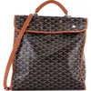 Pre-owned Goyard  Goyard Saint Leger Briefcase Backpack Coated Canvas In Blue