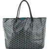 Pre-owned Goyard  Goyard Saint Louis Tote Claire Voie Coated Canvas Gm In Green