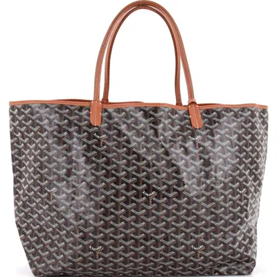 Pre-owned Goyard  Goyard Saint Louis Tote Coated Canvas Gm In Multi