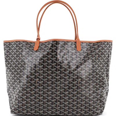 Pre-owned Goyard  Goyard Saint Louis Tote Coated Canvas Gm In Multi