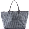 Pre-owned Goyard  Goyard Saint Louis Tote Coated Canvas Gm In Gray