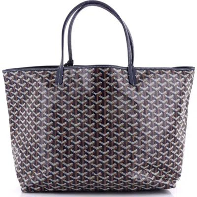 Pre-owned Goyard  Goyard Saint Louis Tote Coated Canvas Gm In Yellow