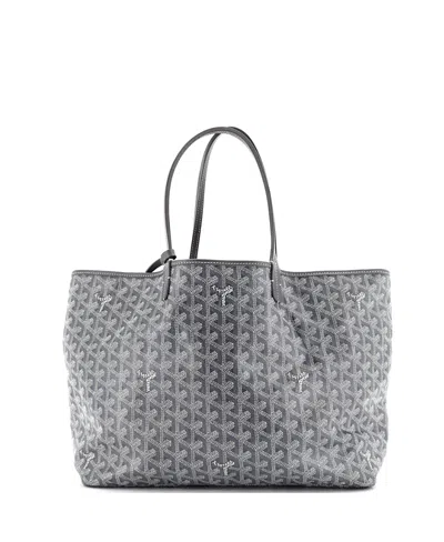 Pre-owned Pre-owned Goyard  Goyard Saint Louis Tote Coated Canvas In Gray