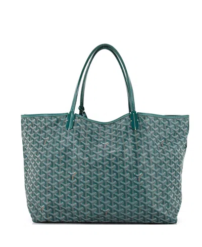 Pre-owned Pre-owned Goyard  Goyard Saint Louis Tote Coated Canvas In Green