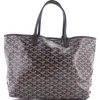 Pre-owned Goyard  Goyard Saint Louis Tote Coated Canvas Pm In Black