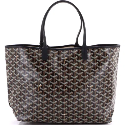 Pre-owned Goyard  Goyard Saint Louis Tote Coated Canvas Pm In Multi
