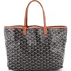 Pre-owned Goyard  Goyard Saint Louis Tote Coated Canvas Pm In Brown