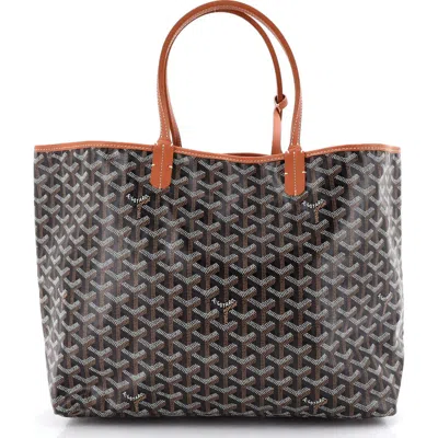 Pre-owned Goyard  Goyard Saint Louis Tote Coated Canvas Pm In Multi