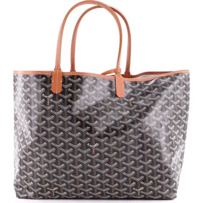Pre-owned Goyard  Goyard Saint Louis Tote Coated Canvas Pm In Multi