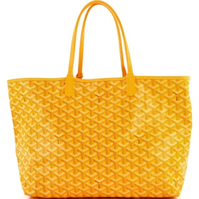 Pre-owned Goyard  Goyard Saint Louis Tote Coated Canvas Pm In Pattern