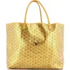 Pre-owned Goyard  Goyard Saint Louis Tote Precious Metals Coated Canvas Gm In Gold