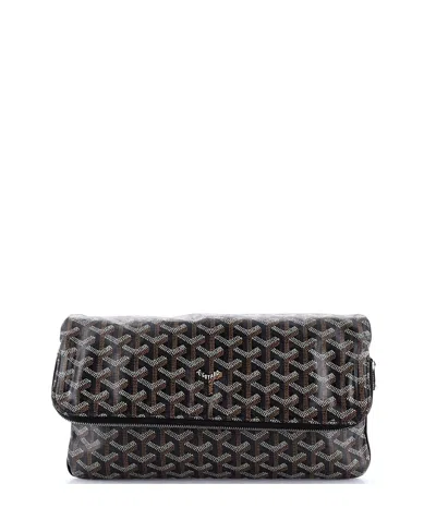 Pre-owned Pre-owned Goyard  Goyard Saint Marie Clutch Coated Canvas In Black