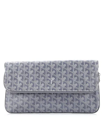 Pre-owned Pre-owned Goyard  Goyard Saint Marie Clutch Coated Canvas In Gray