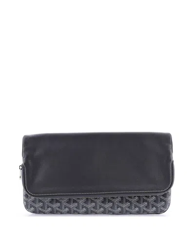 Pre-owned Pre-owned Goyard  Goyard Saint Marie Clutch Coated Canvas In Gray