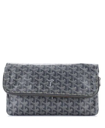 Pre-owned Pre-owned Goyard  Goyard Saint Marie Clutch Coated Canvas In Gray