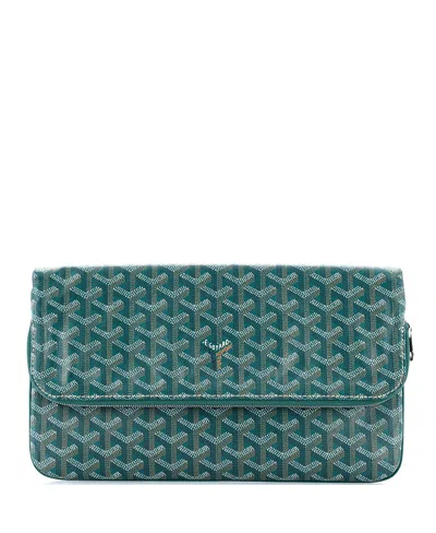 Pre-owned Pre-owned Goyard  Goyard Saint Marie Clutch Coated Canvas In Green