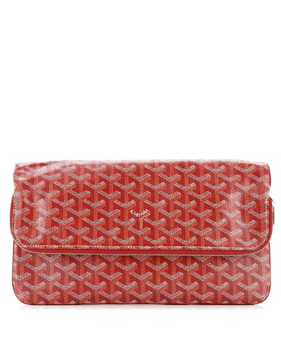 Pre-owned Pre-owned Goyard  Goyard Saint Marie Clutch Coated Canvas In Red