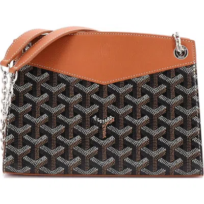 Pre-owned Goyard  Goyard Structured Rouette Chain Shoulder Bag Coated Canvas Mini In Multi