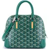Pre-owned Goyard  Goyard Vendome Bag Coated Canvas Mini In Green