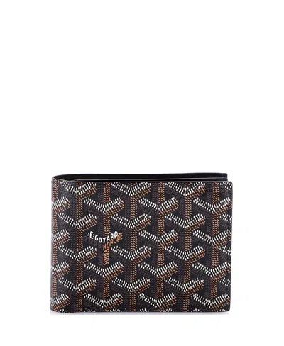 Pre-owned Pre-owned Goyard  Goyard Victoire Wallet Coated Canvas In Black