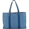 Pre-owned Goyard  Goyard Villette Tote Coated Canvas Mm In Blue