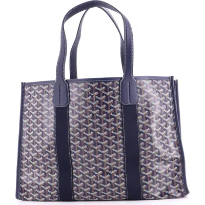 Pre-owned Goyard  Goyard Villette Tote Printed Coated Canvas Mm In Purple