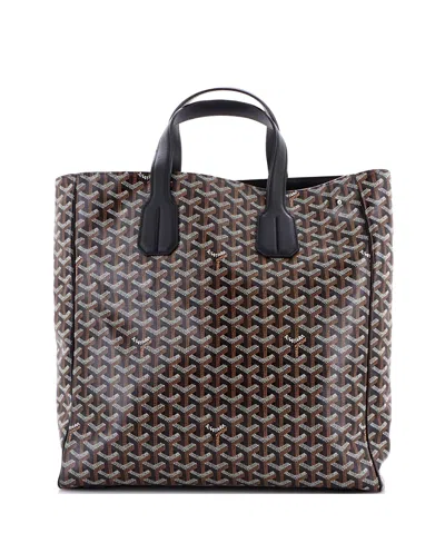 Pre-owned Pre-owned Goyard  Goyard Voltaire Iii Tote Coated Canvas In Black