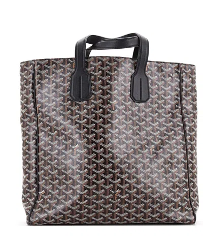 Pre-owned Pre-owned Goyard  Goyard Voltaire Iii Tote Coated Canvas In Black