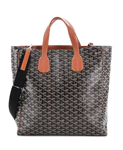 Pre-owned Pre-owned Goyard  Goyard Voltaire Iii Tote Coated Canvas In Brown