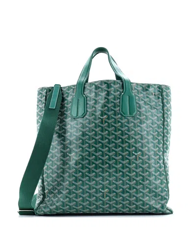 Pre-owned Pre-owned Goyard  Goyard Voltaire Iii Tote Coated Canvas In Green