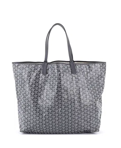 Pre-owned Pre-owned Goyard  Goyard Xxl Saint Louis Tote Coated Canvas In Gray