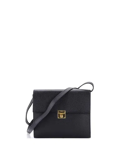 Pre-owned Pre-owned Hermes  Hermes 16 Clic Wallet On Strap Epsom In Black