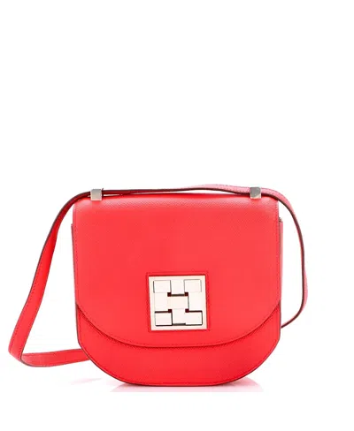 Pre-owned Pre-owned Hermes  Hermes 17 Mosaique Au 24 Bag Epsom In Red