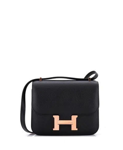 Pre-owned Pre-owned Hermes  Hermes 18 Constance Bag Epsom In Black