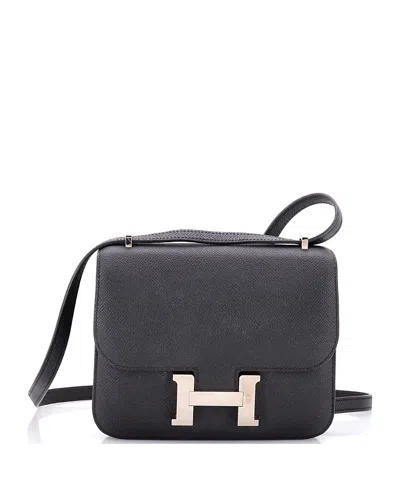 Pre-owned Pre-owned Hermes  Hermes 18 Constance Bag Epsom In Black