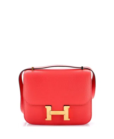 Pre-owned Pre-owned Hermes  Hermes 18 Constance Bag Epsom In Red