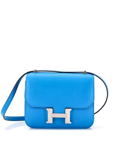 Pre-owned Pre-owned Hermes  Hermes 18 Constance Bag Swift In Blue