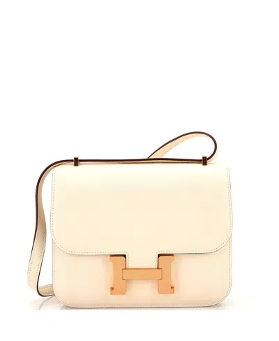 Pre-owned Hermes  Hermes 18 Constance Bag Swift In Neutral