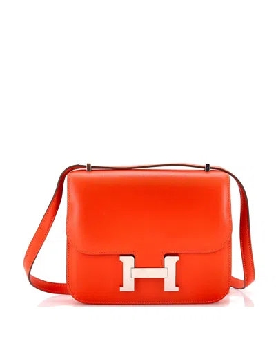 Pre-owned Pre-owned Hermes  Hermes 18 Constance Bag Tadelakt In Red