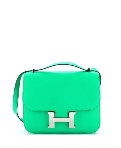 Pre-owned Pre-owned Hermes  Hermes 18 Constance Nm Bag Chevre Mysore In Green