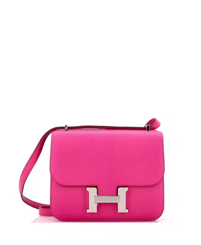 Pre-owned Pre-owned Hermes  Hermes 18 Constance Nm Bag Chevre Mysore In Pink