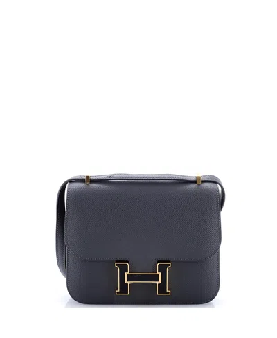Pre-owned Pre-owned Hermes  Hermes 18 Constance Nm Bag Epsom In Gray