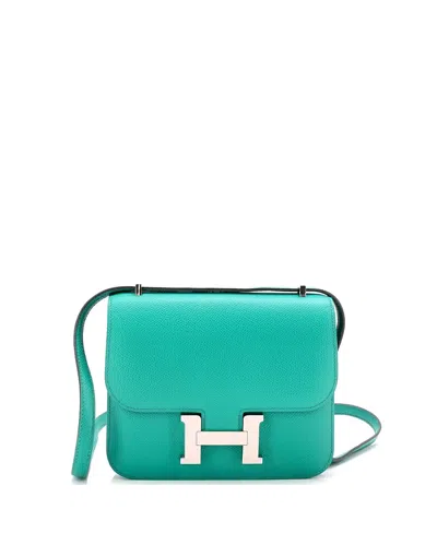 Pre-owned Pre-owned Hermes  Hermes 18 Constance Nm Bag Epsom In Green