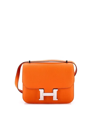 Pre-owned Pre-owned Hermes  Hermes 18 Constance Nm Bag Epsom In Orange