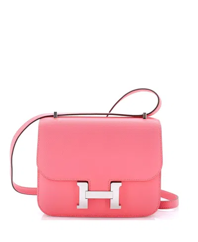 Pre-owned Pre-owned Hermes  Hermes 18 Constance Nm Bag Epsom In Pink